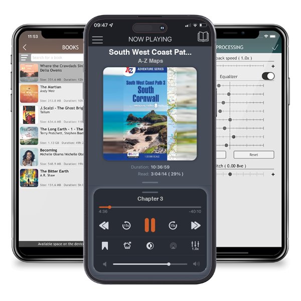 Download fo free audiobook South West Coast Path 3 – South Cornwall: With Ordnance Survey Mapping - A -Z Adventure Series by A-Z Maps and listen anywhere on your iOS devices in the ListenBook app.