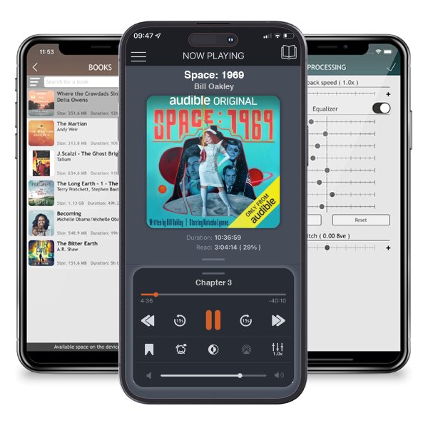 Download fo free audiobook Space: 1969 by Bill Oakley and listen anywhere on your iOS devices in the ListenBook app.