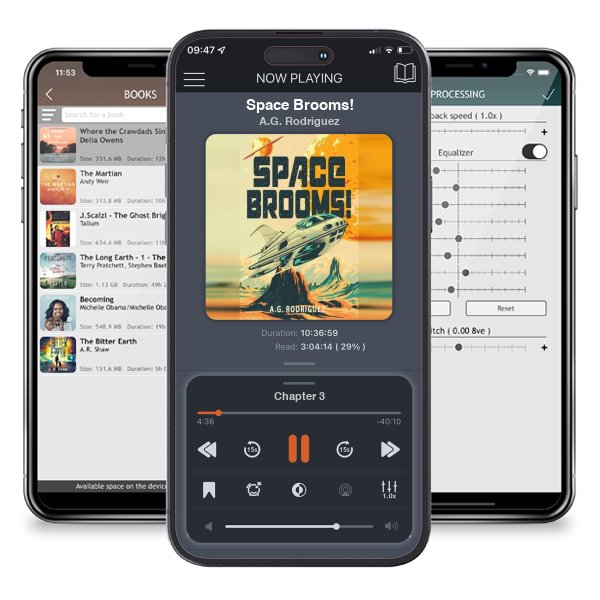 Download fo free audiobook Space Brooms! by A.G. Rodriguez and listen anywhere on your iOS devices in the ListenBook app.