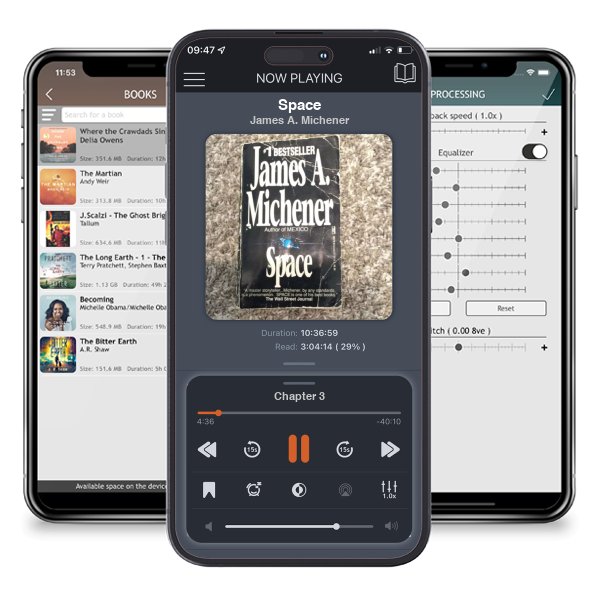 Download fo free audiobook Space by James A. Michener and listen anywhere on your iOS devices in the ListenBook app.