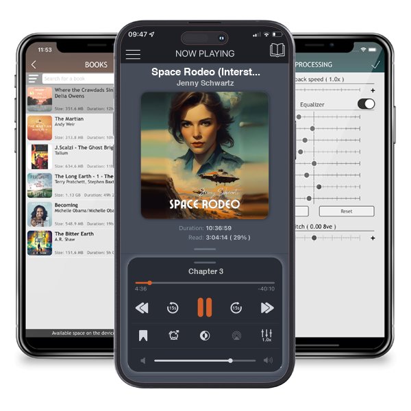 Download fo free audiobook Space Rodeo (Interstellar Sheriff Book 2) by Jenny Schwartz and listen anywhere on your iOS devices in the ListenBook app.