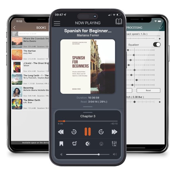 Descargar audiolibro gratis Spanish for Beginners: Practice Book with 20 Short Stories, Test Exercises, Questions & Answers to Learn Everyday Spanish Fast (Spanish Lessons for Beginners, #1) by Mariana Ferrer y escuchar en cualquier lugar en sus dispositivos iOS en la aplicación ListenBook.