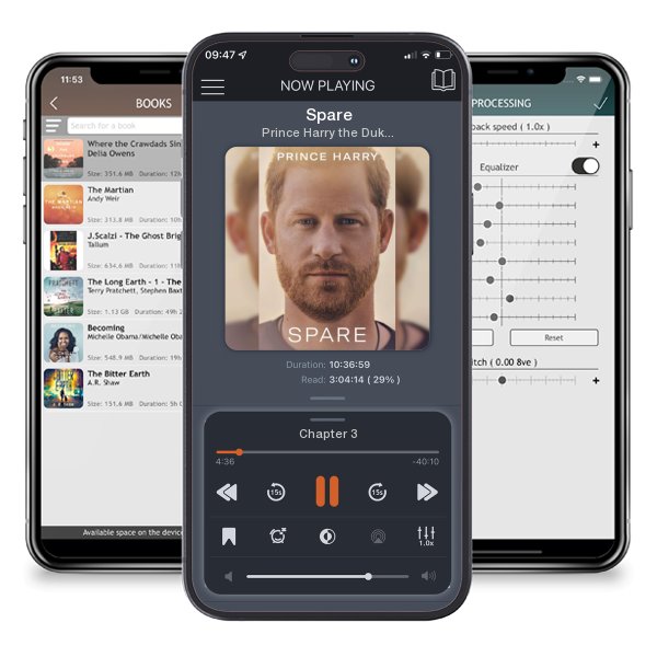 Download fo free audiobook Spare by Prince Harry the Duke of Sussex and listen anywhere on your iOS devices in the ListenBook app.