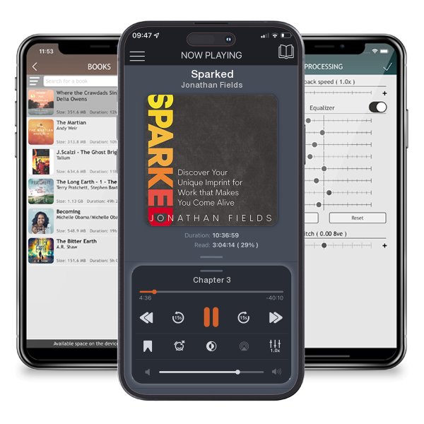 Download fo free audiobook Sparked by Jonathan Fields and listen anywhere on your iOS devices in the ListenBook app.
