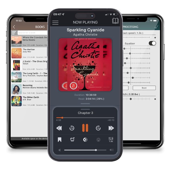 Download fo free audiobook Sparkling Cyanide by Agatha Christie and listen anywhere on your iOS devices in the ListenBook app.