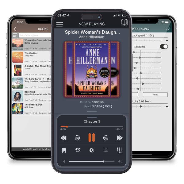 Download fo free audiobook Spider Woman's Daughter: A Leaphorn, Chee & Manuelito Novel by Anne Hillerman and listen anywhere on your iOS devices in the ListenBook app.