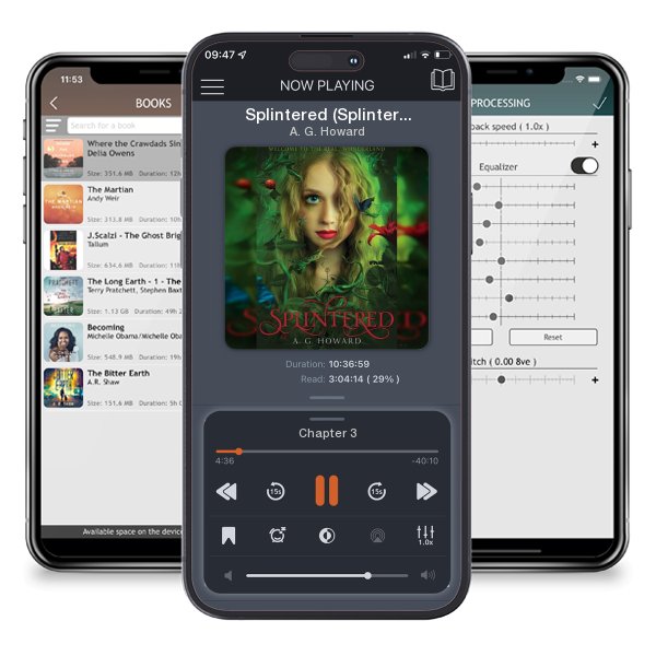 Download fo free audiobook Splintered (Splintered Series #1): Splintered Book One by A. G. Howard and listen anywhere on your iOS devices in the ListenBook app.