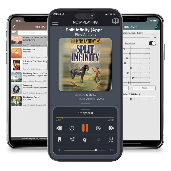 Download fo free audiobook Split Infinity (Apprentice Adept, #1) by Piers Anthony and listen anywhere on your iOS devices in the ListenBook app.