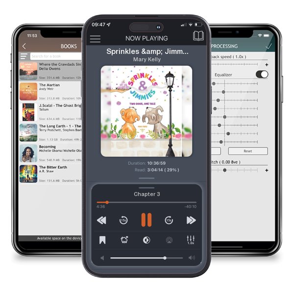 Download fo free audiobook Sprinkles & Jimmies, Two Dogs, One Tale by Mary Kelly and listen anywhere on your iOS devices in the ListenBook app.