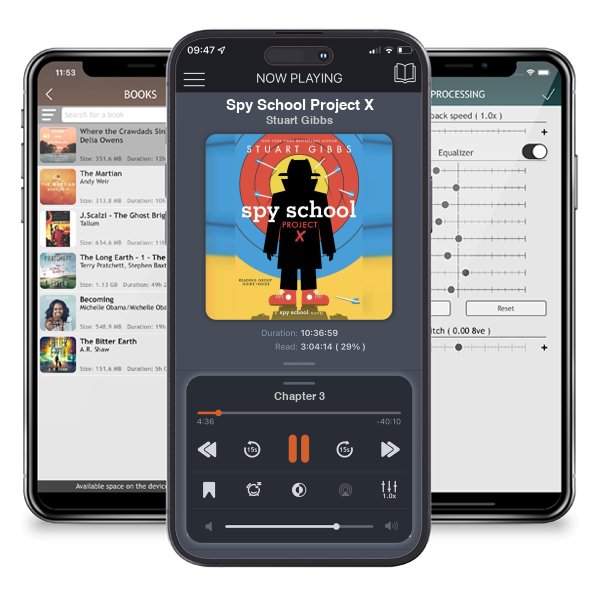 Download fo free audiobook Spy School Project X by Stuart Gibbs and listen anywhere on your iOS devices in the ListenBook app.