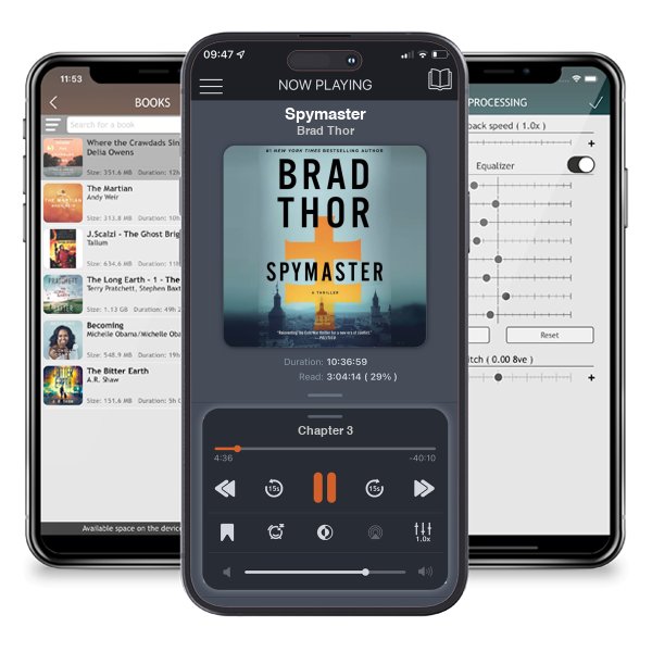 Download fo free audiobook Spymaster by Brad Thor and listen anywhere on your iOS devices in the ListenBook app.