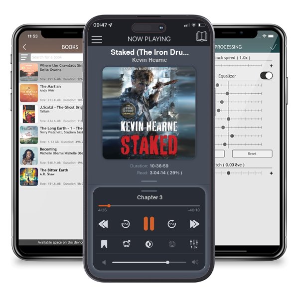 Download fo free audiobook Staked (The Iron Druid Chronicles, #8) by Kevin Hearne and listen anywhere on your iOS devices in the ListenBook app.