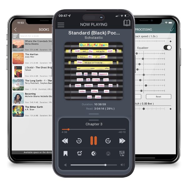 Download fo free audiobook Standard (Black) Pocket Chart (Other merchandise) by Scholastic and listen anywhere on your iOS devices in the ListenBook app.