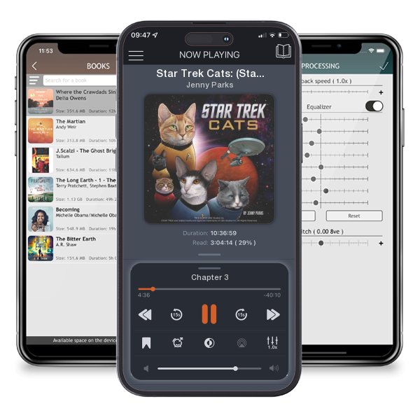 Download fo free audiobook Star Trek Cats: (Star Trek Book, Book About Cats) (Star Trek x Chronicle Books) by Jenny Parks and listen anywhere on your iOS devices in the ListenBook app.