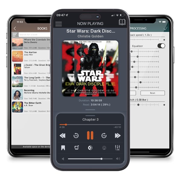 Download fo free audiobook Star Wars: Dark Disciple by Christie Golden and listen anywhere on your iOS devices in the ListenBook app.