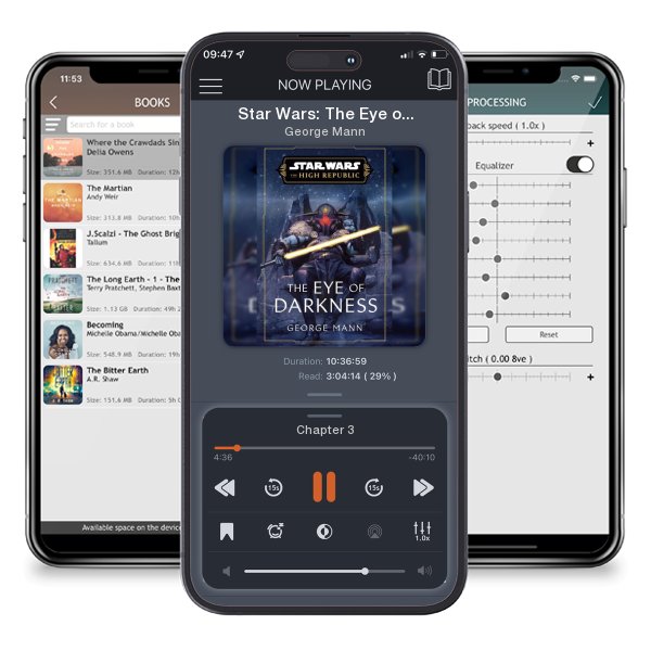 Download fo free audiobook Star Wars: The Eye of Darkness (the High Republic) by George Mann and listen anywhere on your iOS devices in the ListenBook app.