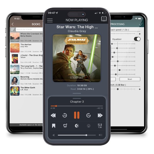 Download fo free audiobook Star Wars: The High Republic: Into the Dark by Claudia Gray and listen anywhere on your iOS devices in the ListenBook app.