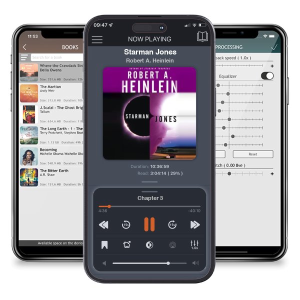 Download fo free audiobook Starman Jones by Robert A. Heinlein and listen anywhere on your iOS devices in the ListenBook app.