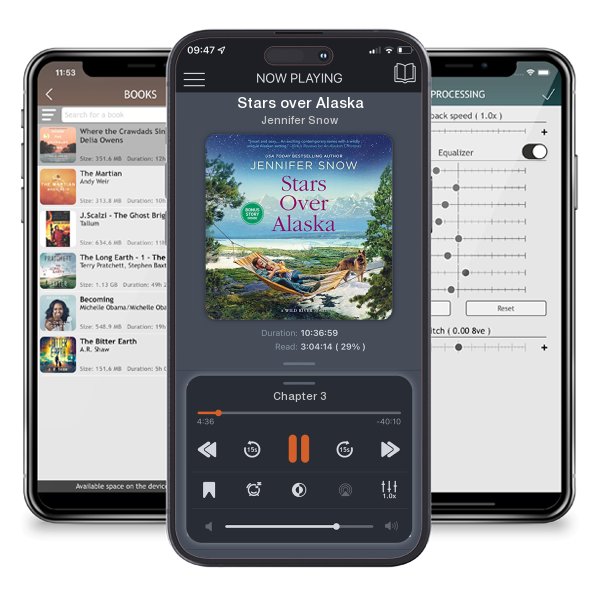 Download fo free audiobook Stars over Alaska by Jennifer Snow and listen anywhere on your iOS devices in the ListenBook app.