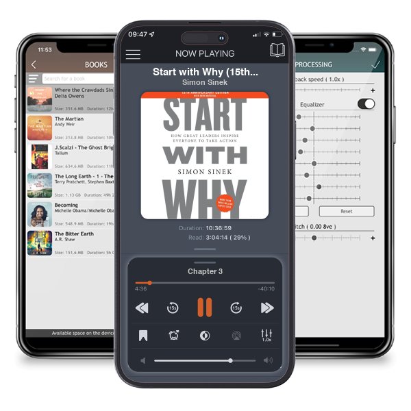 Download fo free audiobook Start with Why (15th Anniversary Edition): How Great Leaders Inspire Everyone to Take Action by Simon Sinek and listen anywhere on your iOS devices in the ListenBook app.