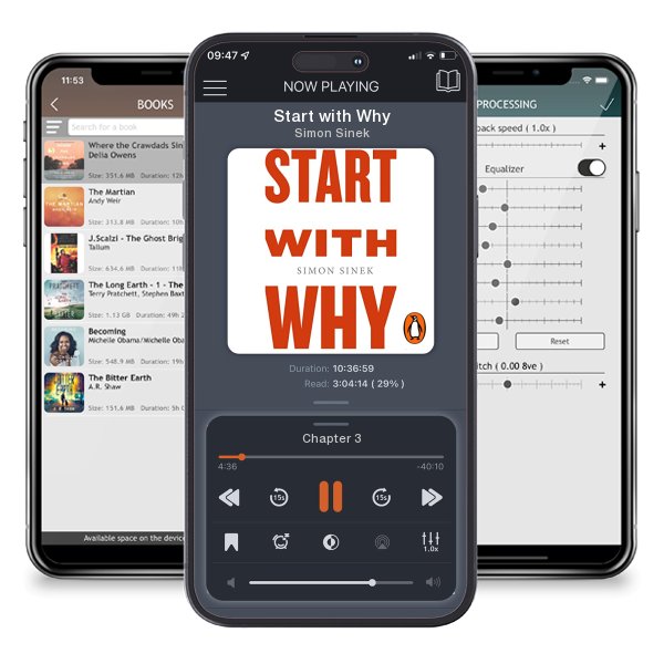 Download fo free audiobook Start with Why by Simon Sinek and listen anywhere on your iOS devices in the ListenBook app.