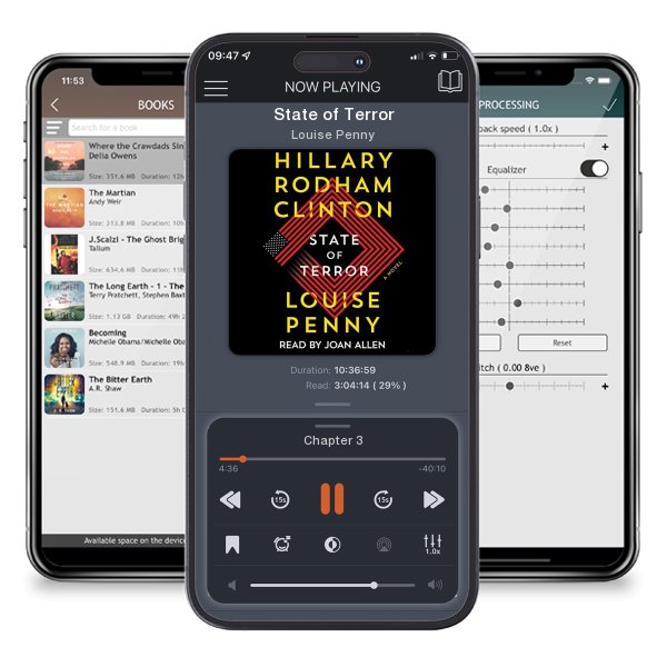 Download fo free audiobook State of Terror by Louise Penny and listen anywhere on your iOS devices in the ListenBook app.