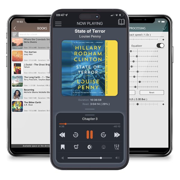 Download fo free audiobook State of Terror by Louise Penny and listen anywhere on your iOS devices in the ListenBook app.