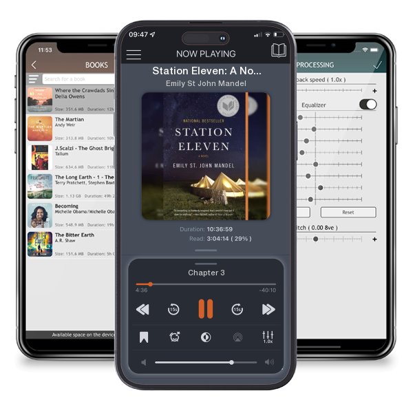 Download fo free audiobook Station Eleven: A Novel (National Book Award Finalist) by Emily St John Mandel and listen anywhere on your iOS devices in the ListenBook app.
