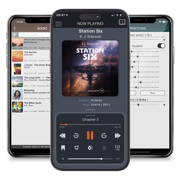 Download fo free audiobook Station Six by S. J. Klapecki and listen anywhere on your iOS devices in the ListenBook app.