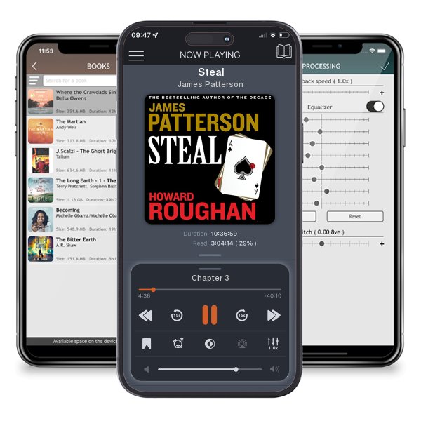 Download fo free audiobook Steal by James Patterson and listen anywhere on your iOS devices in the ListenBook app.