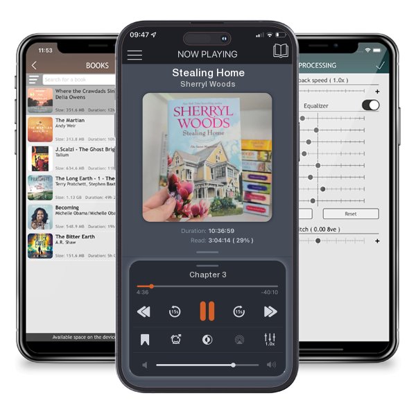 Download fo free audiobook Stealing Home by Sherryl Woods and listen anywhere on your iOS devices in the ListenBook app.