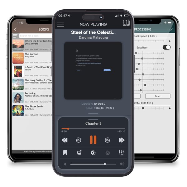 Download fo free audiobook Steel of the Celestial Shadows, Vol. 7 Volume 7 - Steel of the Celestial Shadows by Daruma Matsuura and listen anywhere on your iOS devices in the ListenBook app.