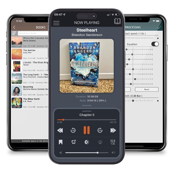 Download fo free audiobook Steelheart by Brandon Sanderson and listen anywhere on your iOS devices in the ListenBook app.