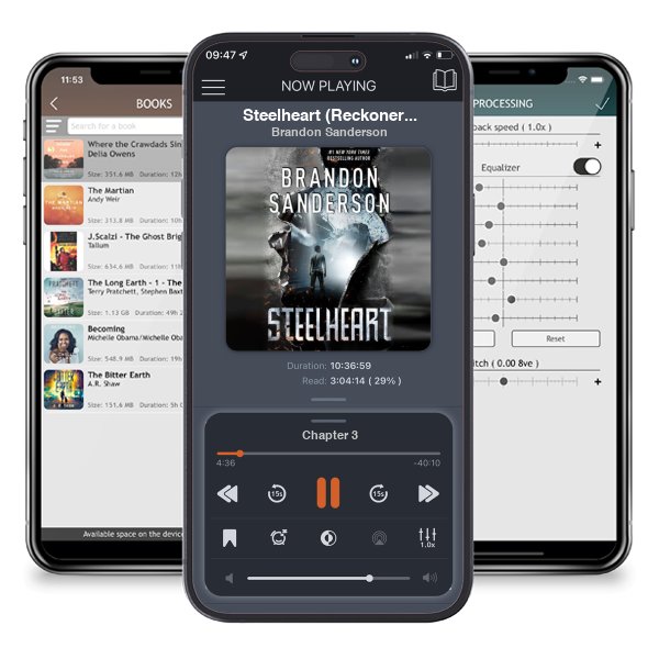 Download fo free audiobook Steelheart (Reckoners, #1) by Brandon Sanderson and listen anywhere on your iOS devices in the ListenBook app.