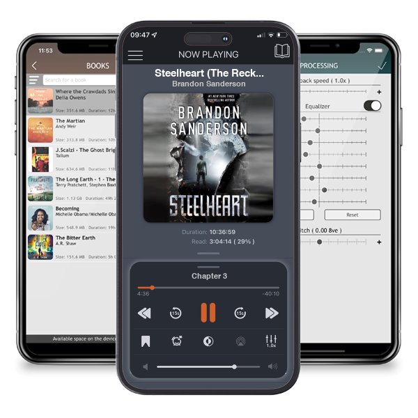 Download fo free audiobook Steelheart (The Reckoners, #1) by Brandon Sanderson and listen anywhere on your iOS devices in the ListenBook app.