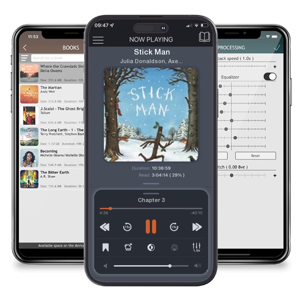 Download fo free audiobook Stick Man by Julia Donaldson, Axel... and listen anywhere on your iOS devices in the ListenBook app.