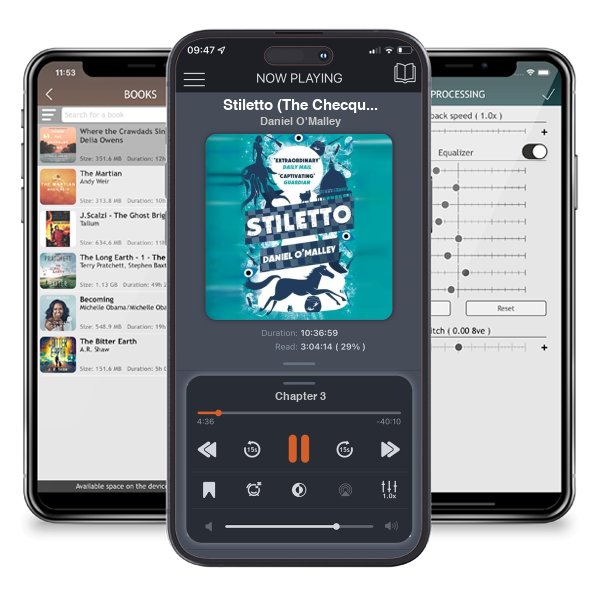Download fo free audiobook Stiletto (The Checquy Files, #2) by Daniel O\'Malley and listen anywhere on your iOS devices in the ListenBook app.