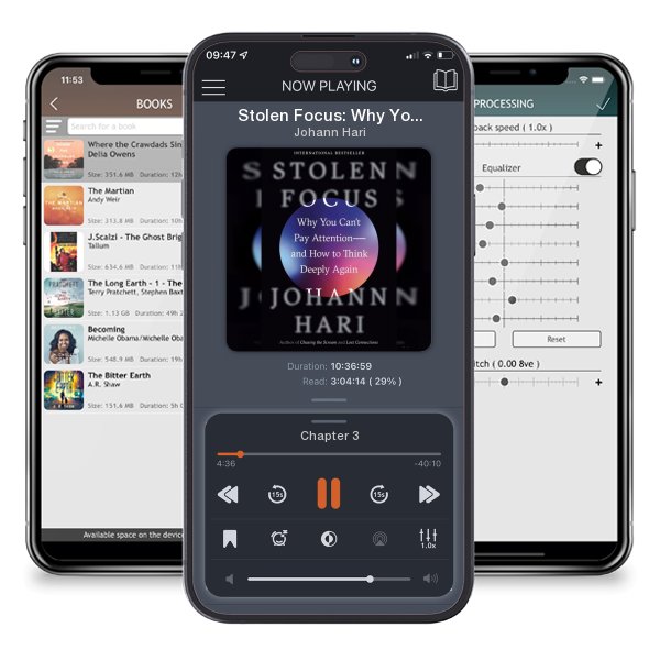 Download fo free audiobook Stolen Focus: Why You Can't Pay Attention--And How to Think... by Johann Hari and listen anywhere on your iOS devices in the ListenBook app.