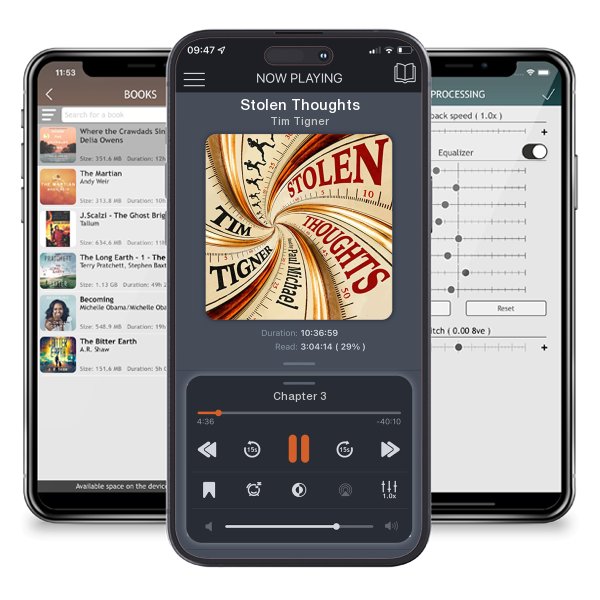 Download fo free audiobook Stolen Thoughts by Tim Tigner and listen anywhere on your iOS devices in the ListenBook app.