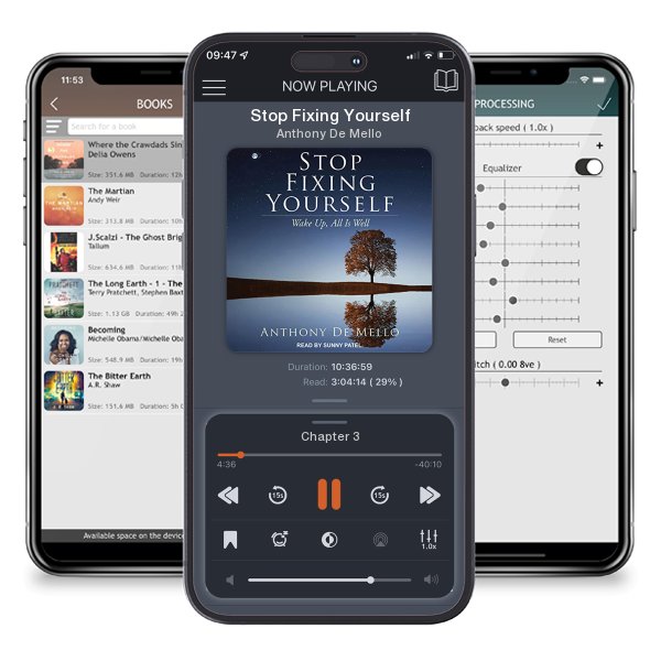 Download fo free audiobook Stop Fixing Yourself by Anthony De Mello and listen anywhere on your iOS devices in the ListenBook app.