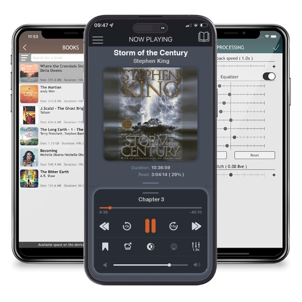 Download fo free audiobook Storm of the Century by Stephen King and listen anywhere on your iOS devices in the ListenBook app.