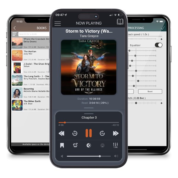Download fo free audiobook Storm to Victory (War of the Alliance Book 5) by Tara Grayce and listen anywhere on your iOS devices in the ListenBook app.