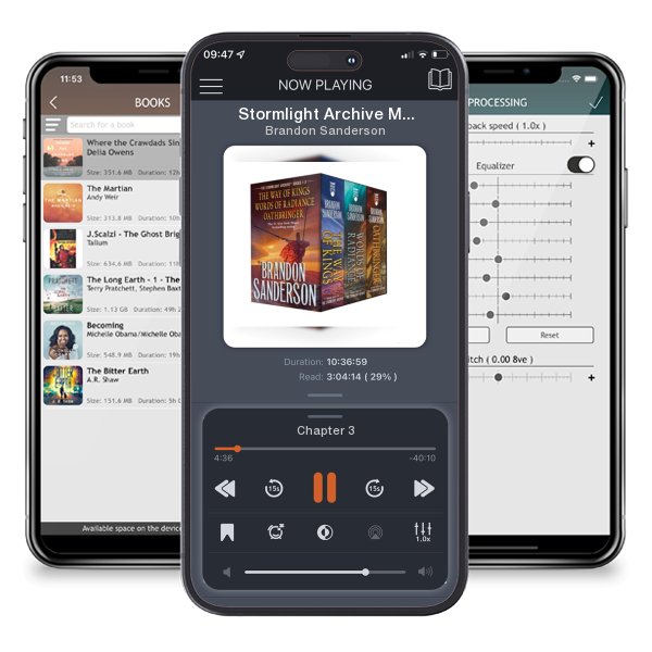 Download fo free audiobook Stormlight Archive MM Boxed Set I, Books 1-3: The Way of... by Brandon Sanderson and listen anywhere on your iOS devices in the ListenBook app.