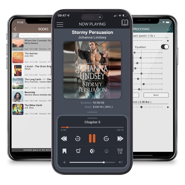 Download fo free audiobook Stormy Persuasion by Johanna Lindsey and listen anywhere on your iOS devices in the ListenBook app.