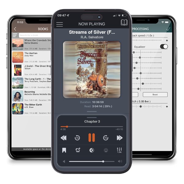 Download fo free audiobook Streams of Silver (Forgotten Realms: The Icewind Dale, #2; Legend of Drizzt, #5) by R.A. Salvatore and listen anywhere on your iOS devices in the ListenBook app.