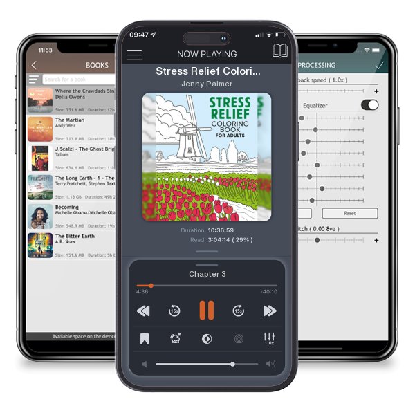 Download fo free audiobook Stress Relief Coloring Book for Adults by Jenny Palmer and listen anywhere on your iOS devices in the ListenBook app.