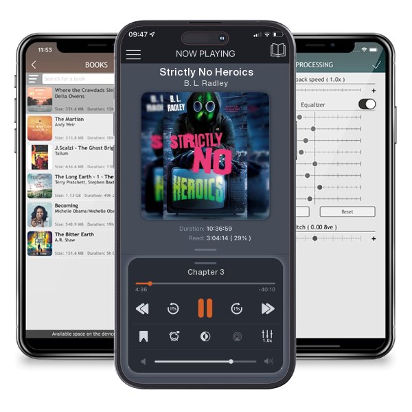Download fo free audiobook Strictly No Heroics by B. L. Radley and listen anywhere on your iOS devices in the ListenBook app.