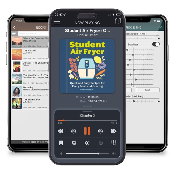 Download fo free audiobook Student Air Fryer: Quick and Easy Recipes for Every Meal and Craving by Denise Smart and listen anywhere on your iOS devices in the ListenBook app.