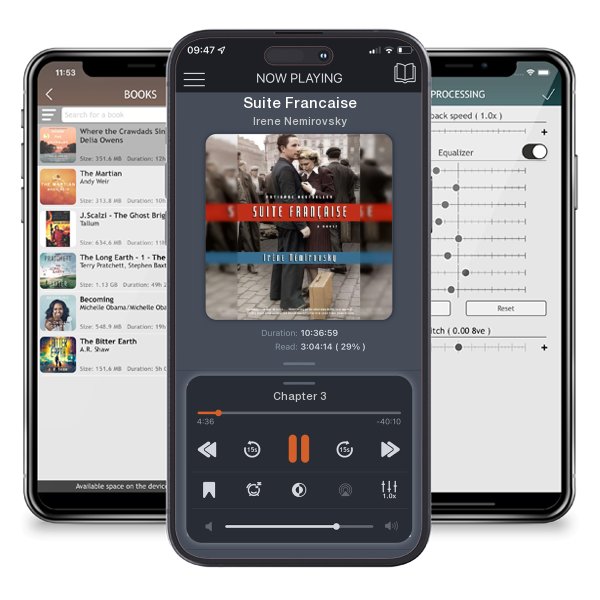 Download fo free audiobook Suite Francaise by Irene Nemirovsky and listen anywhere on your iOS devices in the ListenBook app.