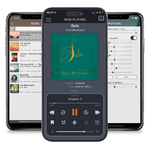 Download fo free audiobook Sula by Toni Morrison and listen anywhere on your iOS devices in the ListenBook app.